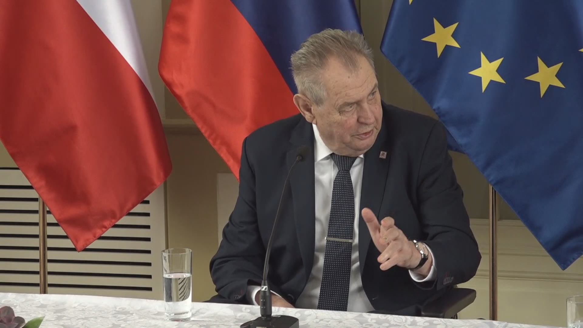 Prezident Miloš Zeman na návštěvě Slovenska