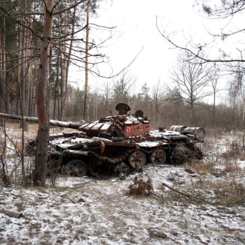 Zničený ruský tank