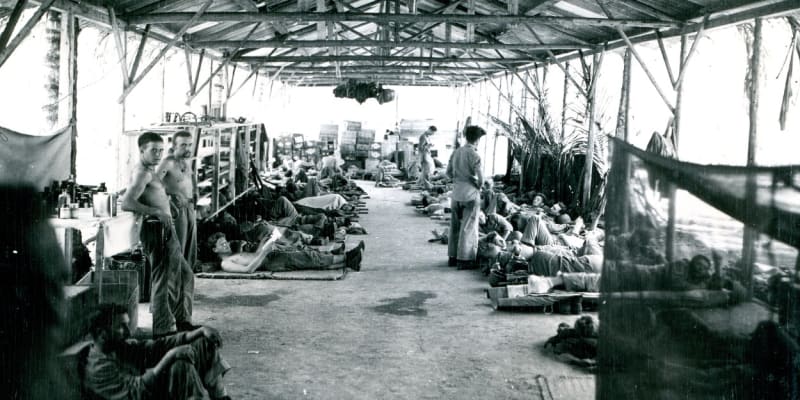 Polní nemocnice na Guadalcanalu