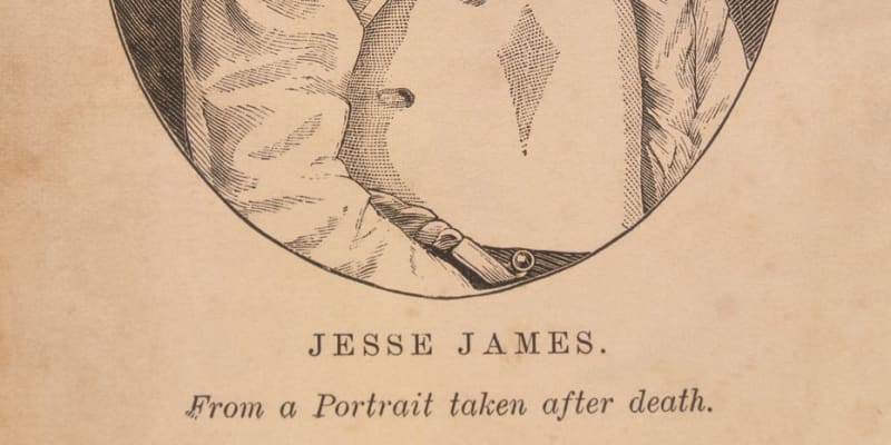 Posmrtný portrét Jesseho Jamese