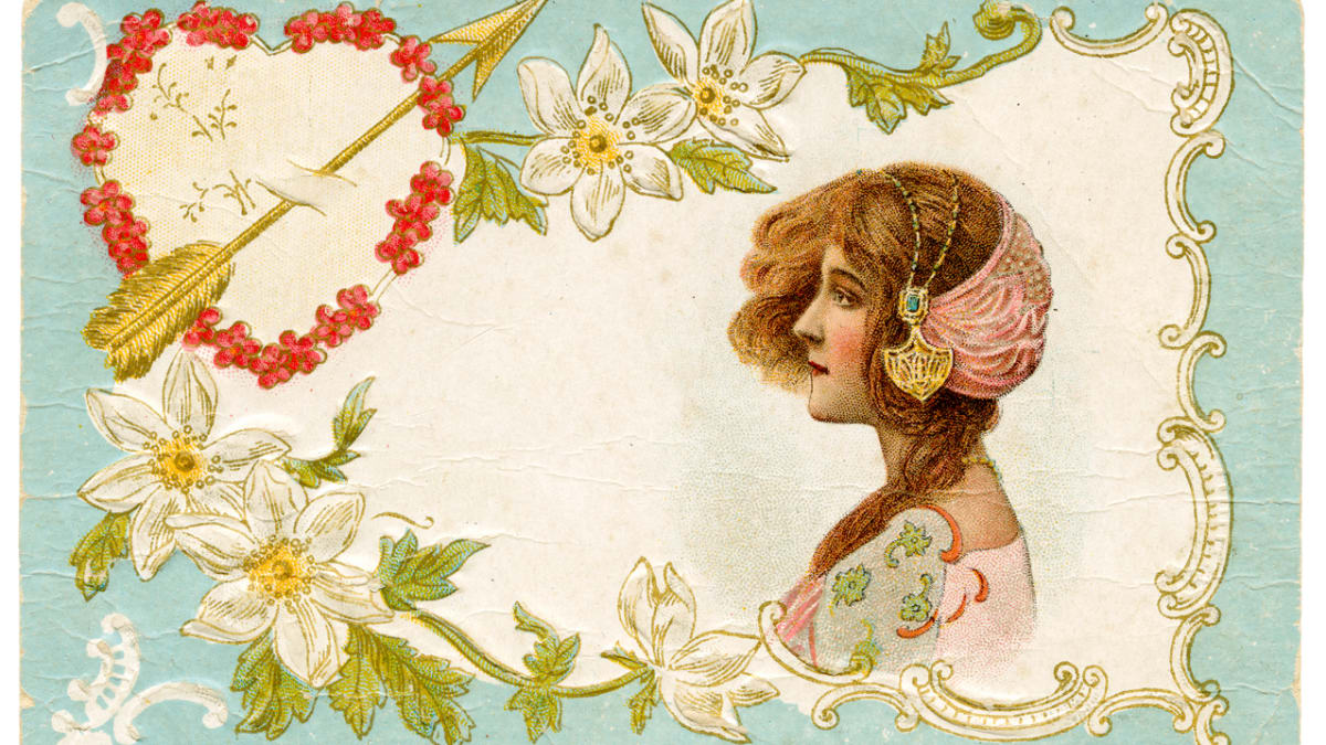Přání a pohlednice se srdíčky používáme dodnes, nejen k příležitosti sv. Valentýna.