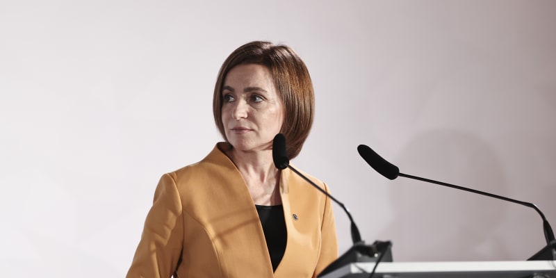 Moldavská prezidentka Maia Sanduová 