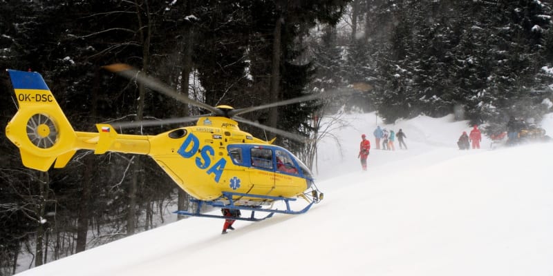 Letecká záchranná služba na horách (ilustrační foto)