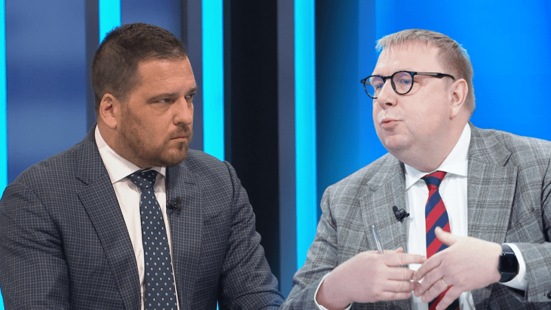 Tomáš Zdechovský a Aleš Juchelka ve studiu CNN Prima NEWS