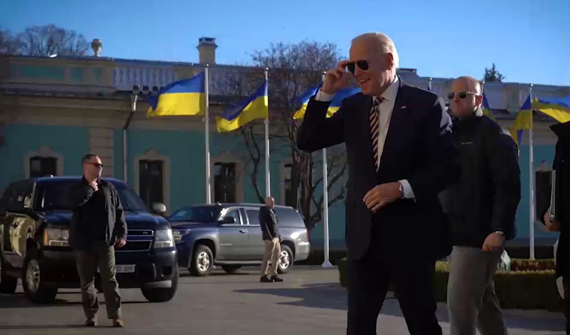 Americký prezident Joe Biden navštívil Kyjev.