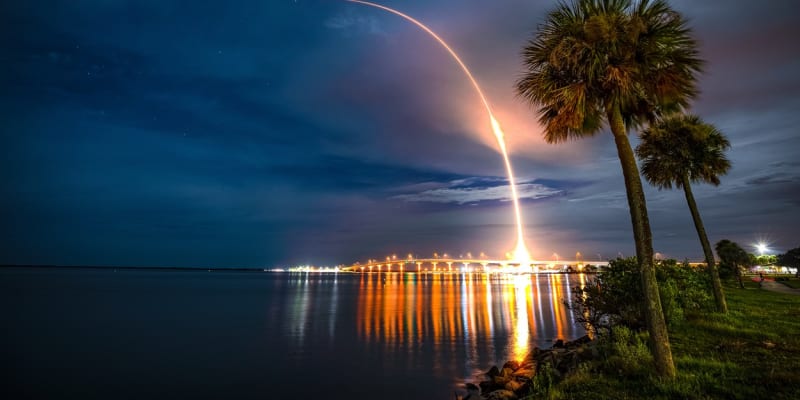Společnost SpaceX využívá pro starty svých raket odpalovací rampy na Mysu Canaveral