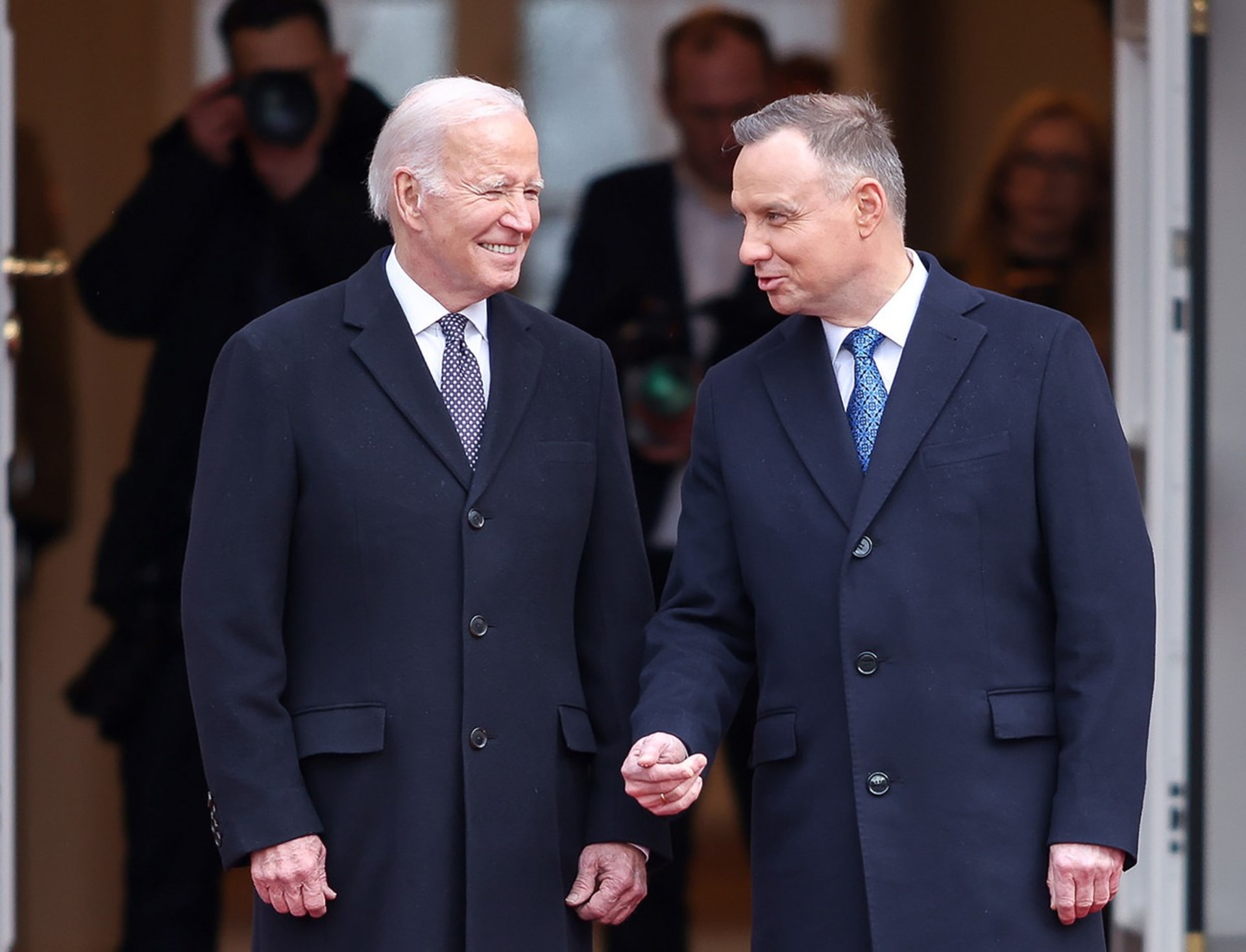Joe Biden a Andrzej Duda v Polsku