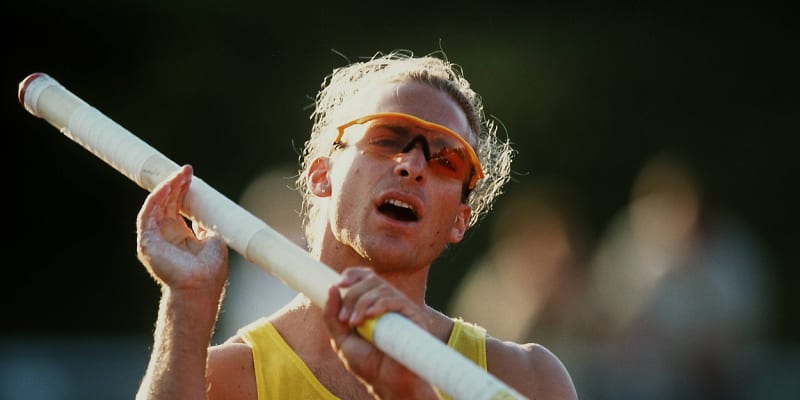 Německý tyčkař Tim Lobinger v roce 1999