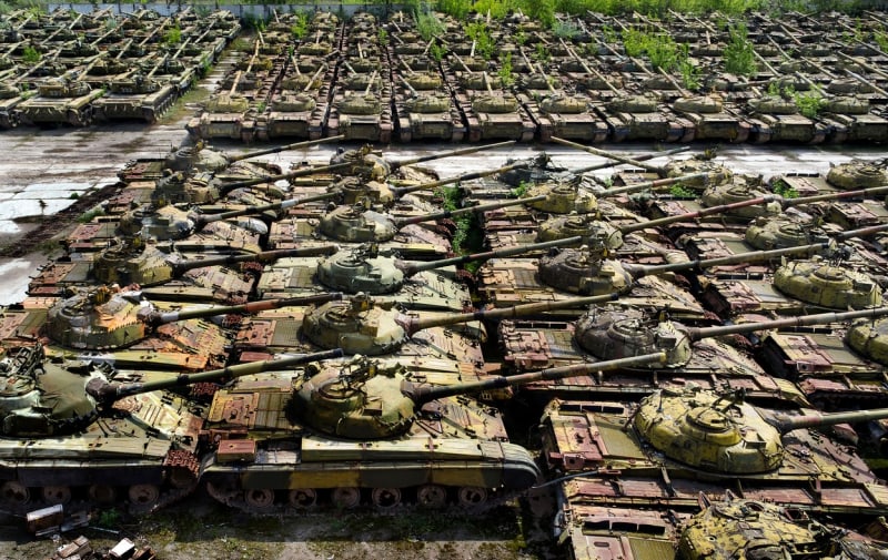 Ruský hřbitov tanků