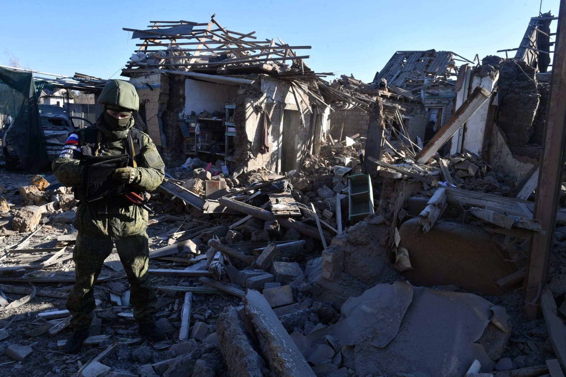 Následky ruského ostřelování Melitopolu