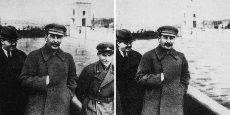 Stalin s Ježovem a bez Ježova