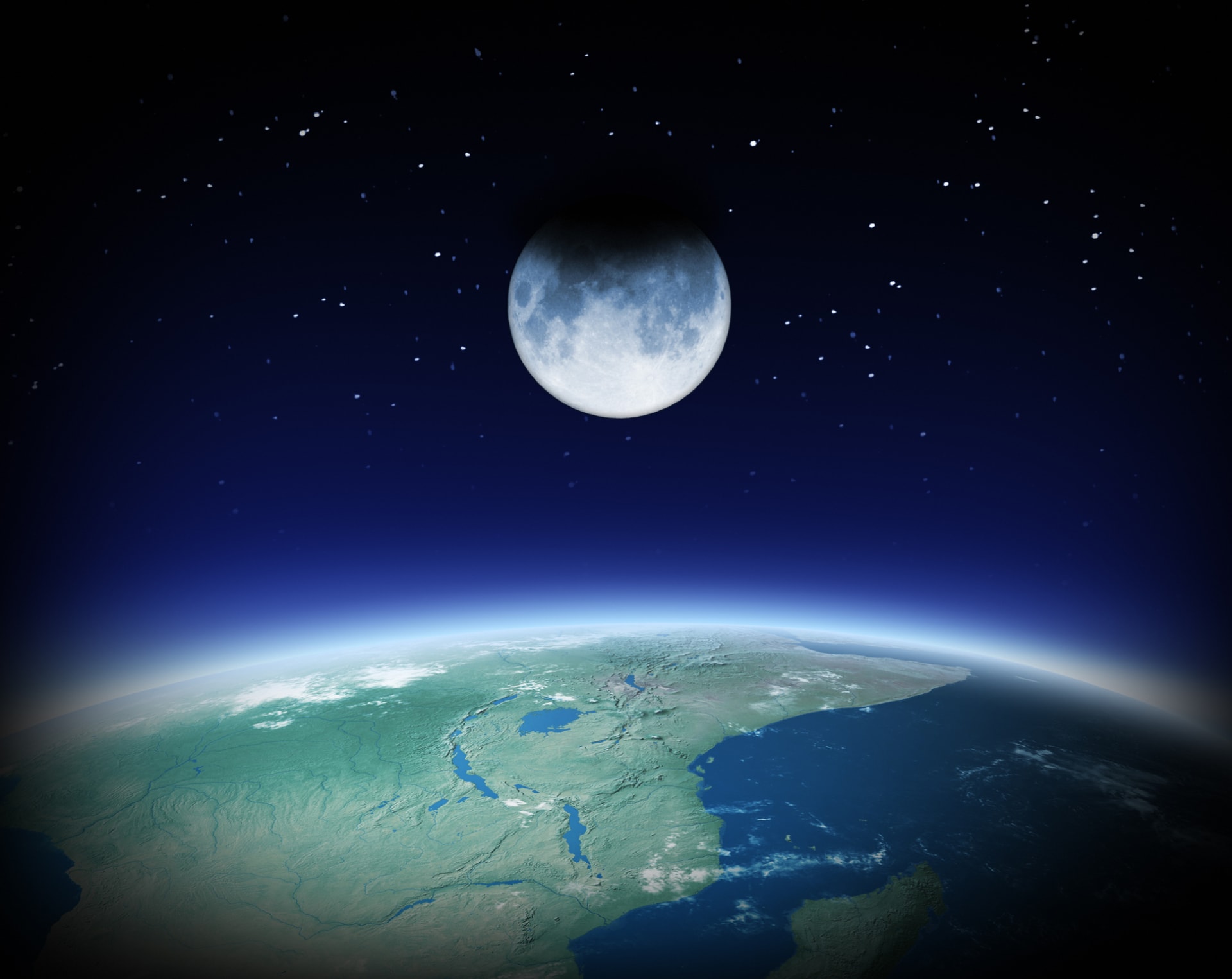 Země a Měsíc
