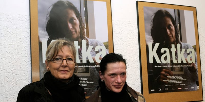 Katka s režisérkou Helenou Třeštíkovou. 