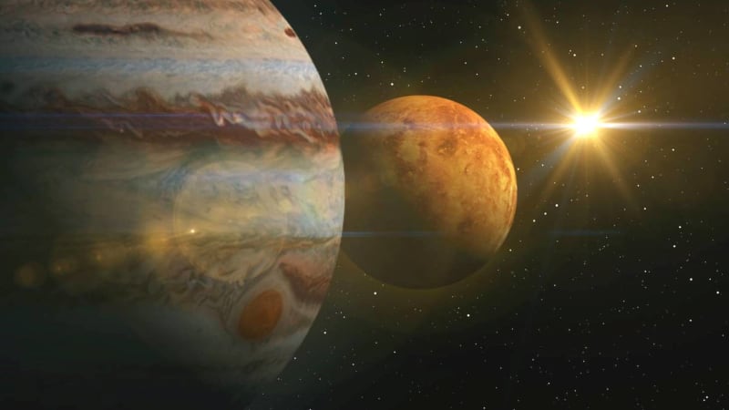 Na obloze bude vidět těsné přiblížení Venuše a Jupiteru