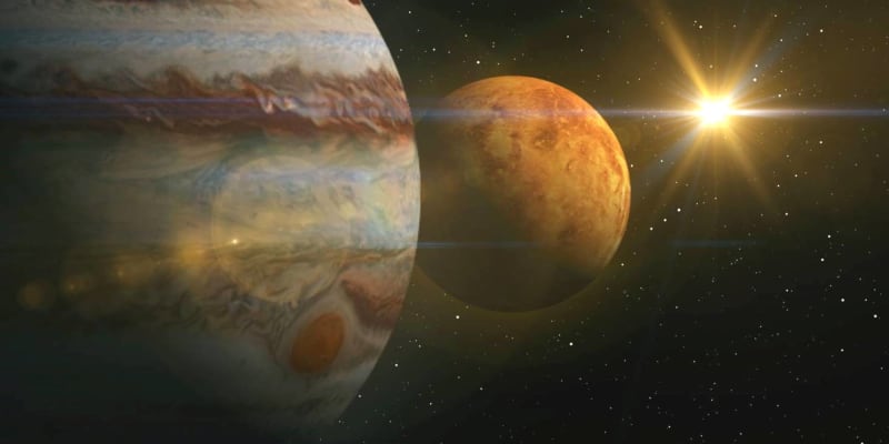 Na obloze bude vidět těsné přiblížení Venuše a Jupiteru