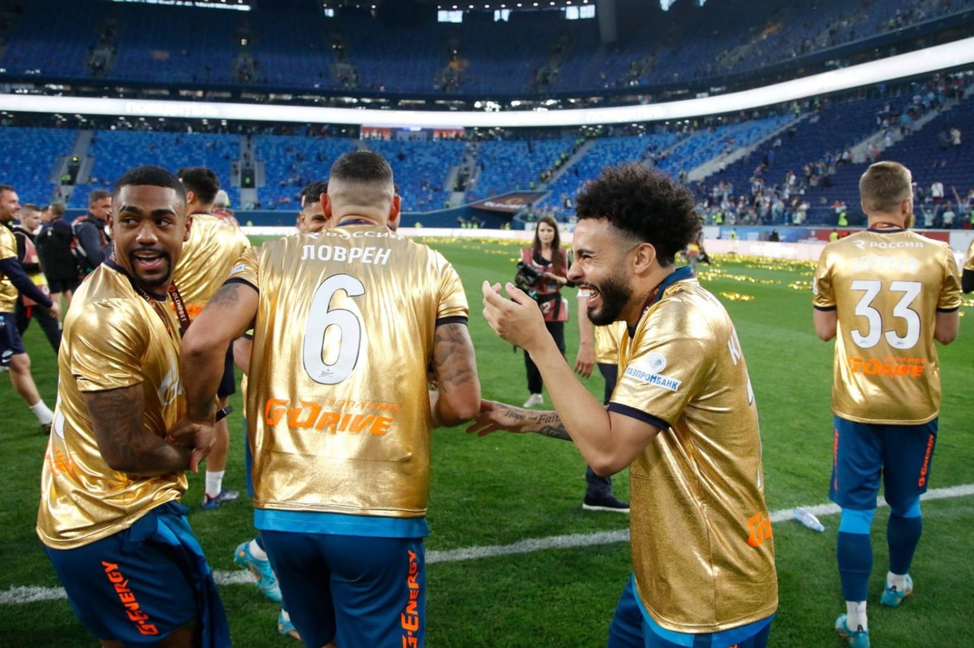 Brazilci oslavili se Zenitem v minulé sezoně titul.