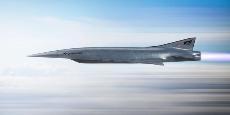 Prototyp hypersonického letounu Quarterhrose společnosti Hermeus