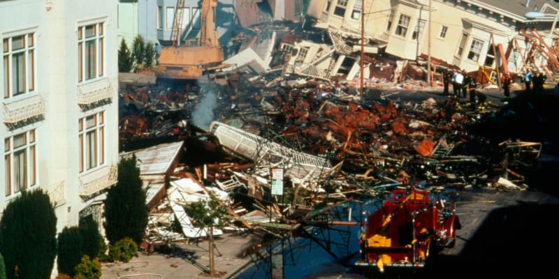 1989: Následky zemětřesení v Kalifornii