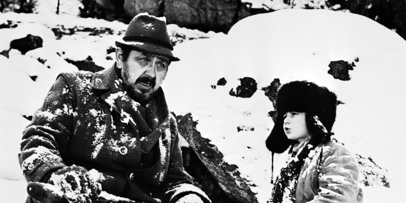 Tomáš Holý ve svých filmových rolích působil naprosto přirozeně. Na snímku s hercem Gustávem Valachem. 