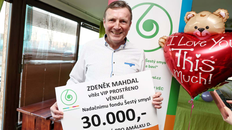 Peníze z výhry dává Zdeněk Mahdal na dobrou věc.