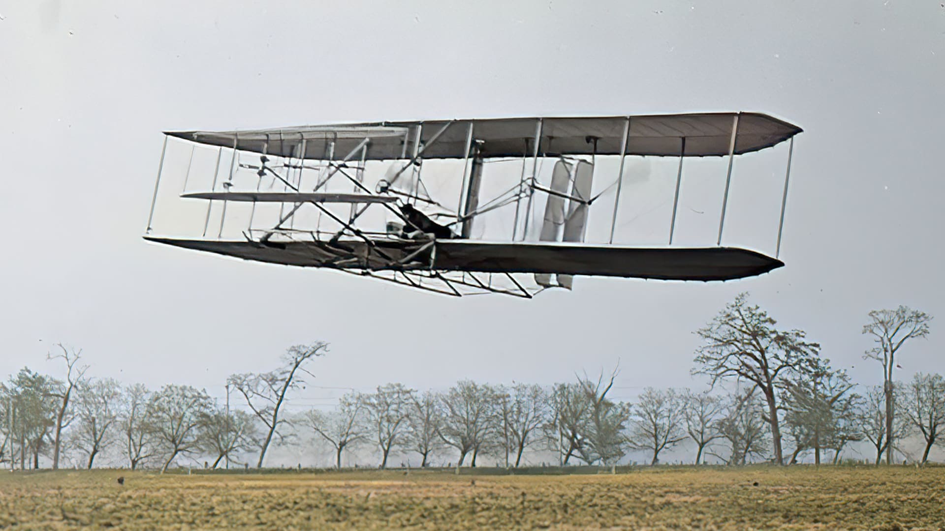 Wright Flyer II nad polem