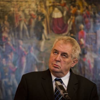 Miloš Zeman v roce 2014