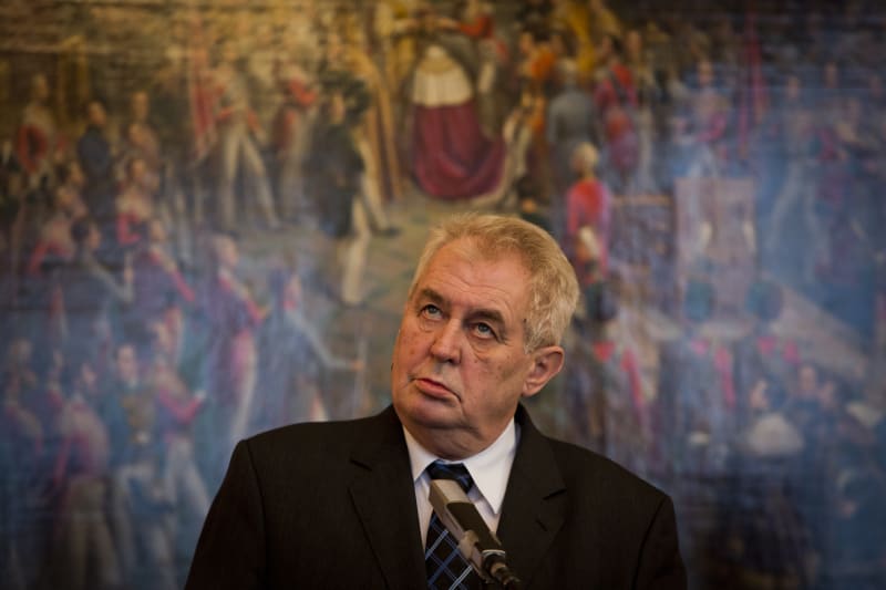 Miloš Zeman v roce 2014