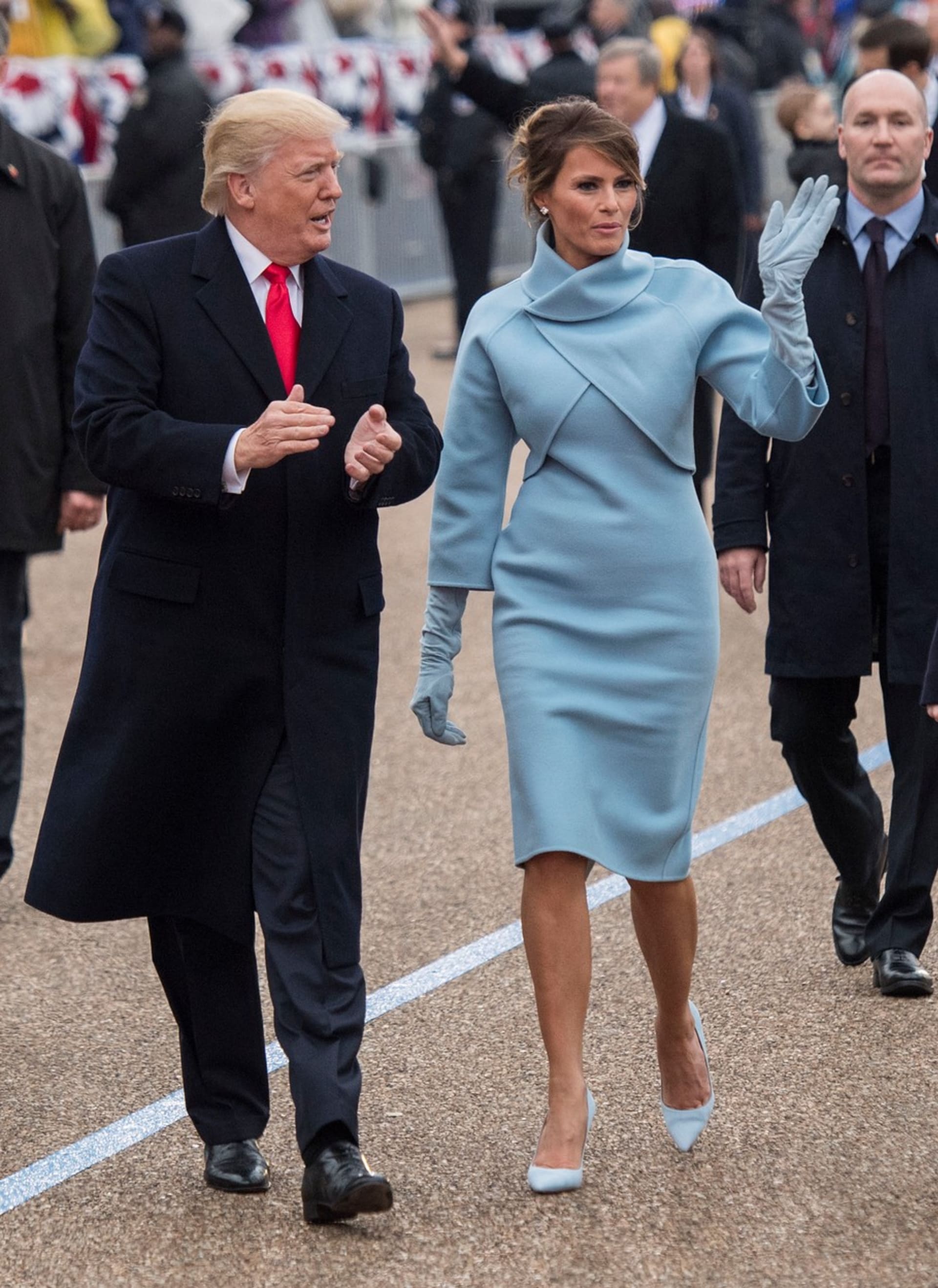 Melania Trump po boku svého manžela. 