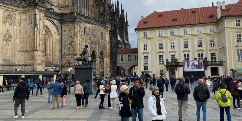 Prostory třetího nádvoří Pražského hradu