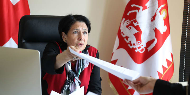 Gruzínská prezidentka Salome Zurabišviliová