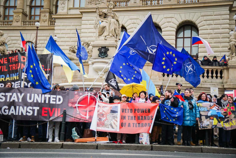 Demonstrace na Václavském náměstí 11. 3. 2023