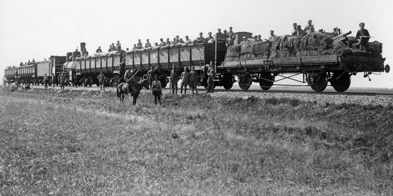 Jednoduchý obrněný vlak československých legionářů