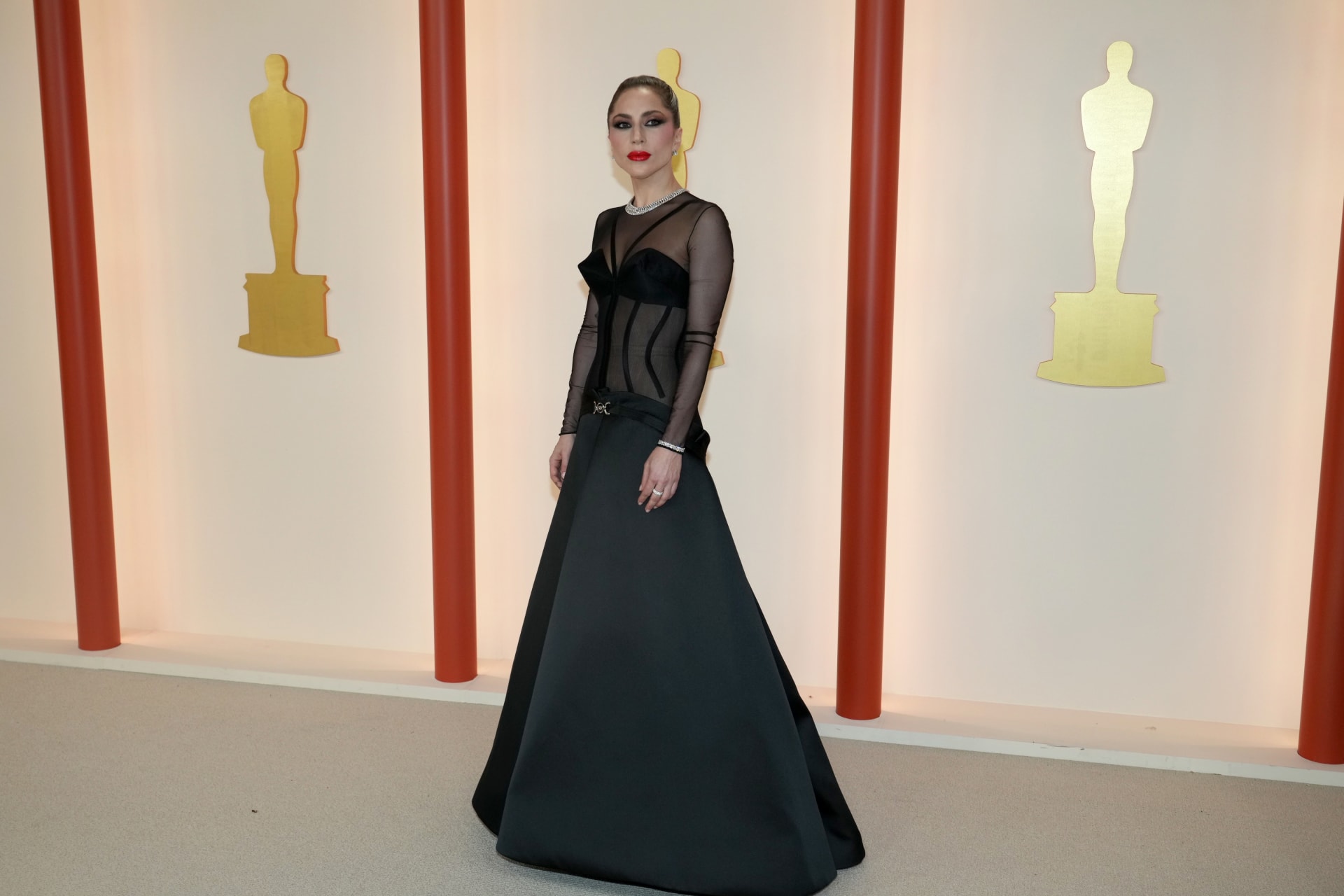 Lady Gaga se účastnila 95. ročníku udílení Oscarů 12. března 2023 v Hollywoodu v Kalifornii. (Foto: Mike Coppola/Getty Images)