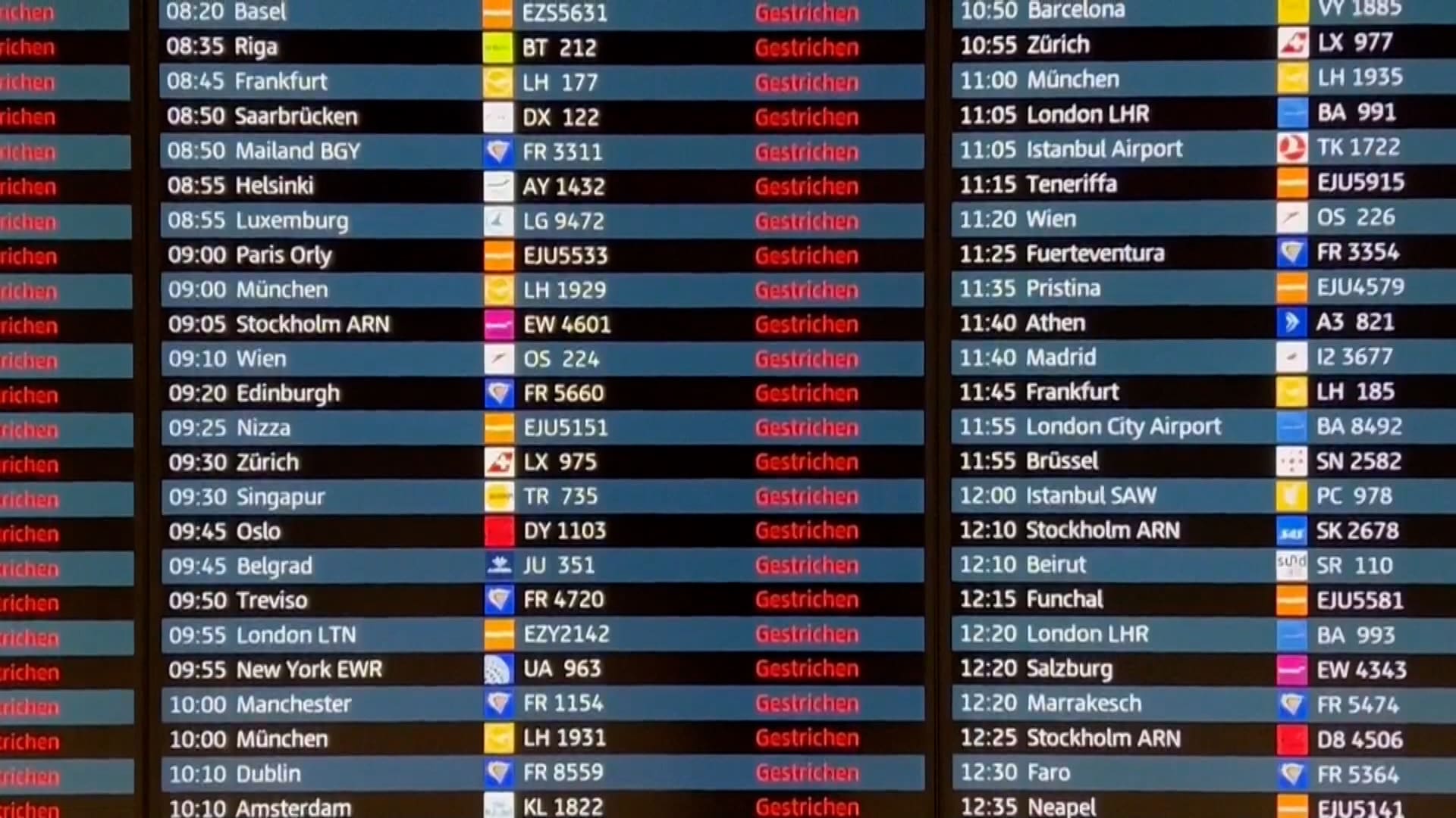 Na německých letištích probíhaly stávky.