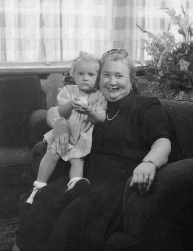 Marta Gottwaldová s vnučkou