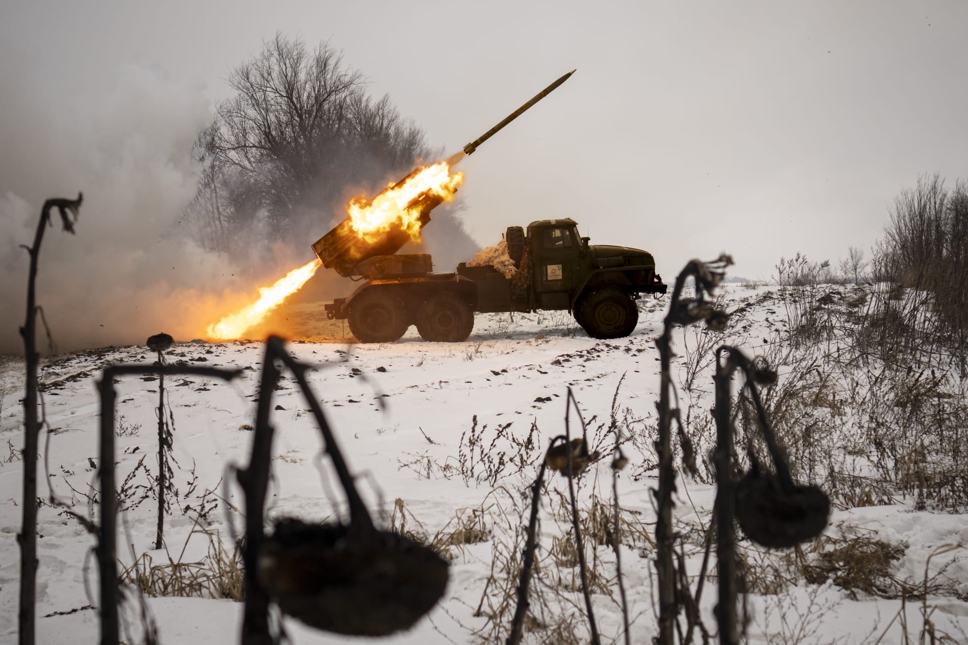 Ukrajinci ostřelují z raketometu ruské pozice v Charkovské oblasti