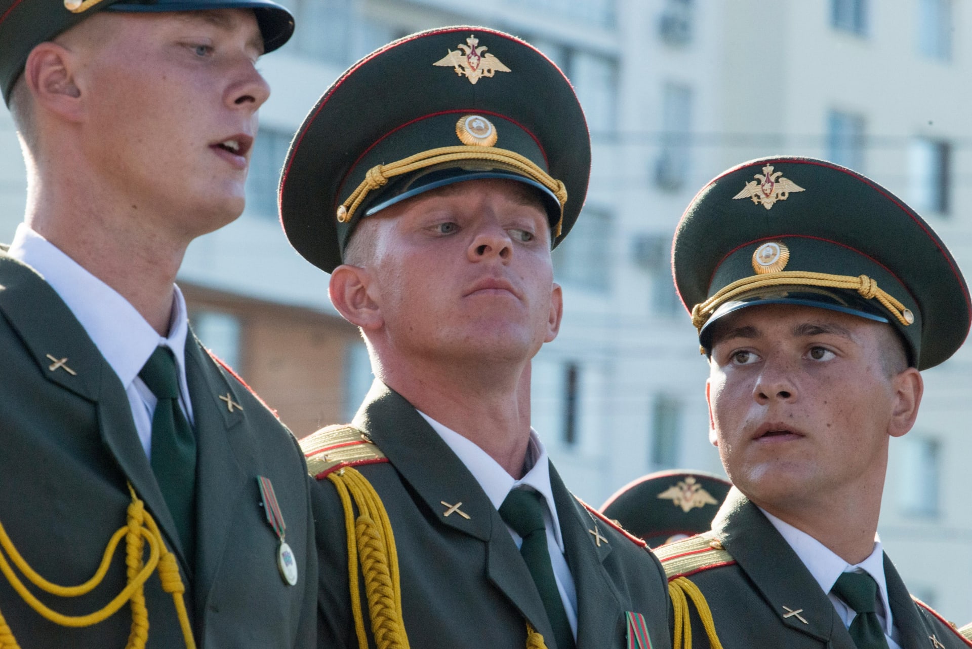 Podněsterští vojáci při výročí vyhlášení samostatnosti.