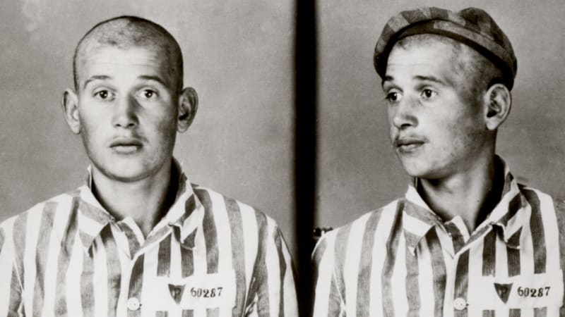 Fotka vězně v Osvětimi