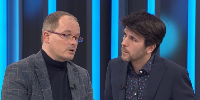 Ekonom Vladimír Pikora (vlevo) a člen NERV Petr Janský
