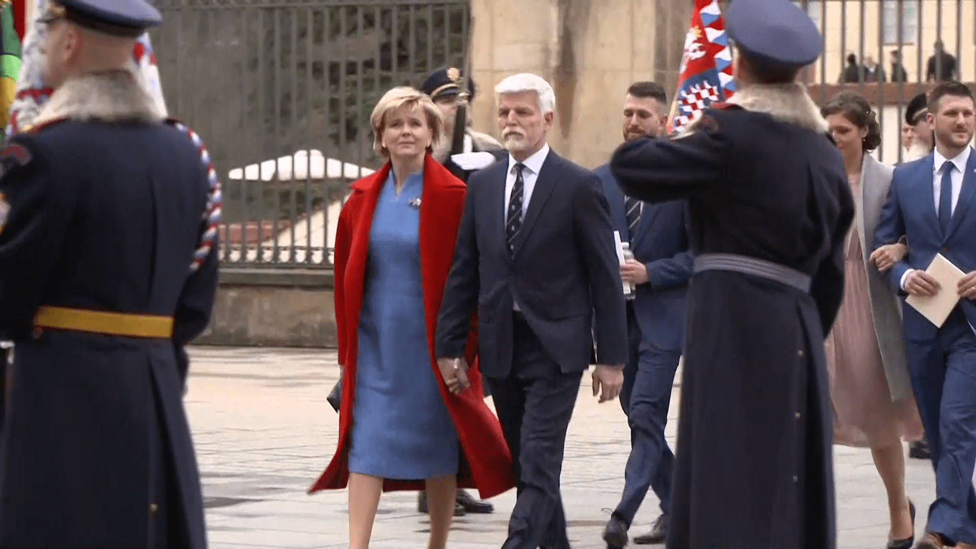 Nově zvolený prezident Petr Pavel s manželkou Evou