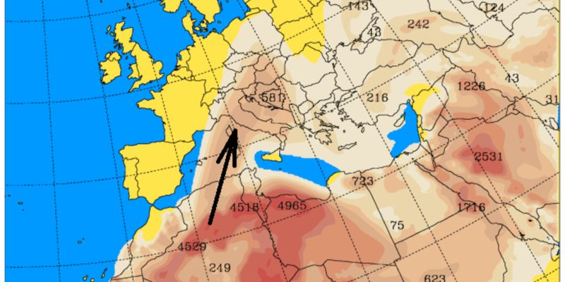 Nad východní polovinu Česka se může v neděli přesunout písečný prach ze Sahary. 