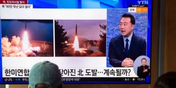 Severní Korea odpálila další balistickou raketu, dopadla do moře. Tokio důrazně protestuje