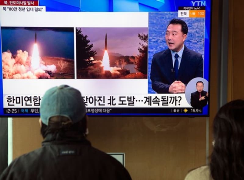 Severní Korea odpálila další balistickou raketu směrem nad Japonské moře.