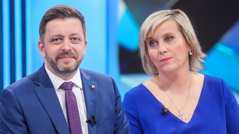 Ministr vnitra Vít Rakušan (STAN) a Jana Vildumetzová (ANO)