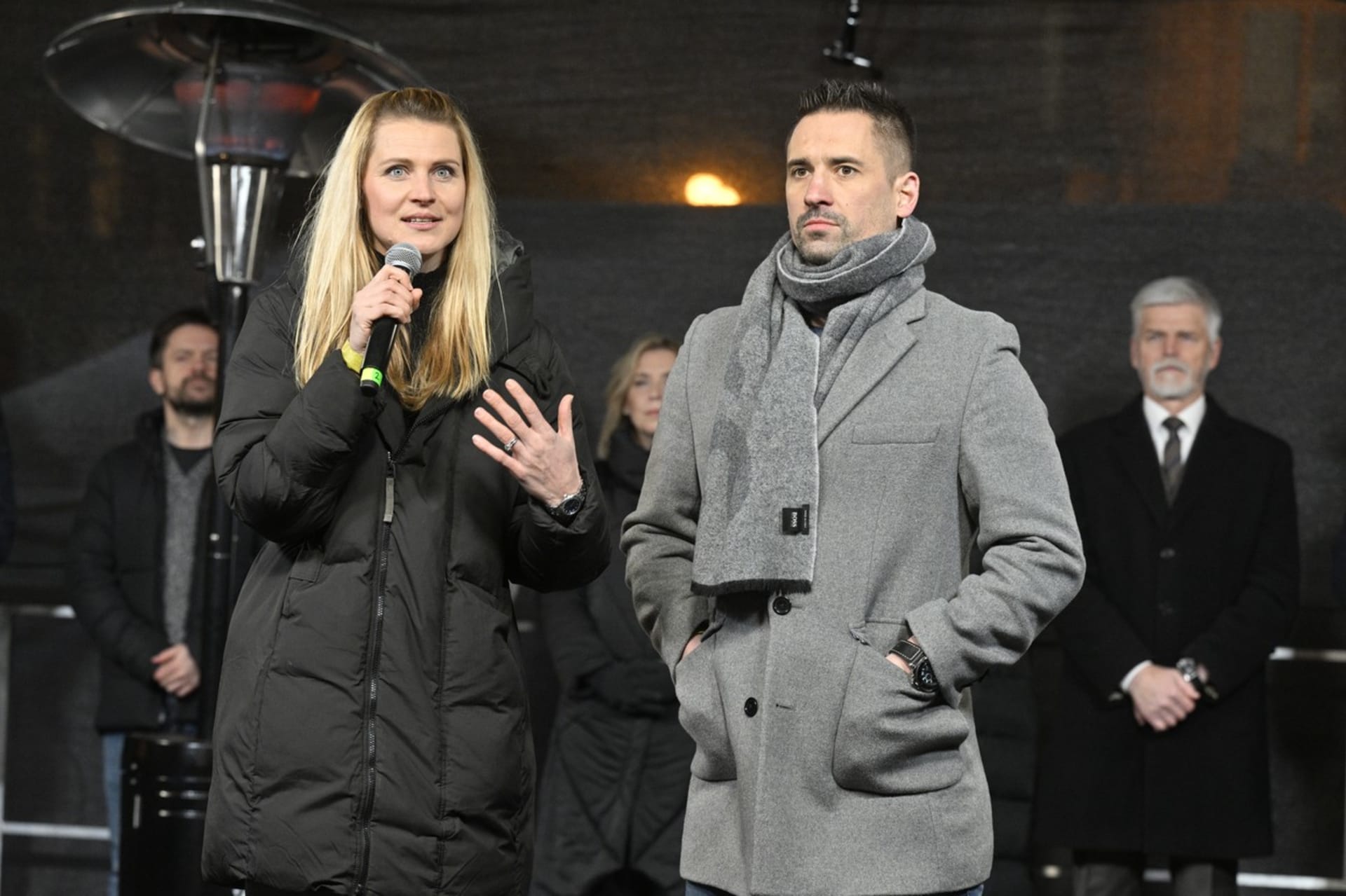 Tomáš Plekanec s manželkou Lucií Šafářovou.