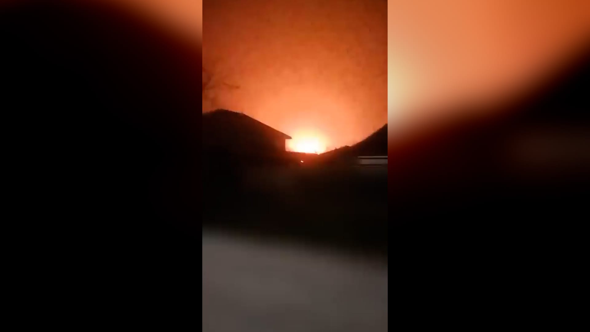 Záběry exploze v krymském městě Džankoj (20. 3. 2023)