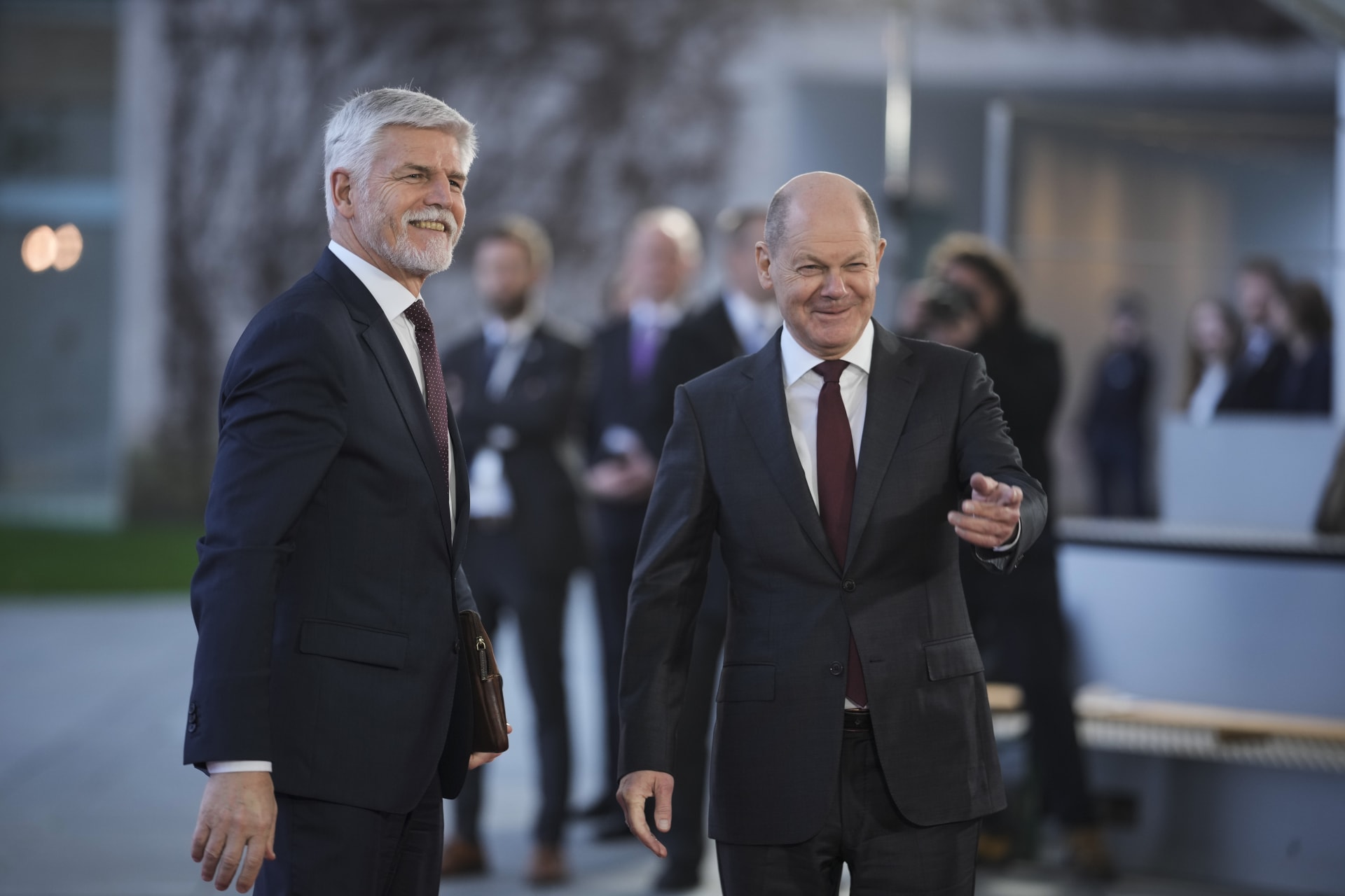 Prezident Petr Pavel a německý kancléř Olaf Scholz v Berlíně