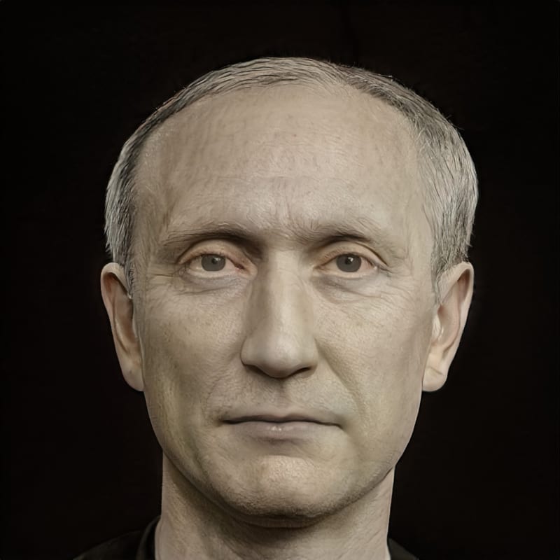 Fotorealistická rekonstrukce Caesarovy podoby pomocí nástrojů Photoshop a Artbreeder z roku 2021