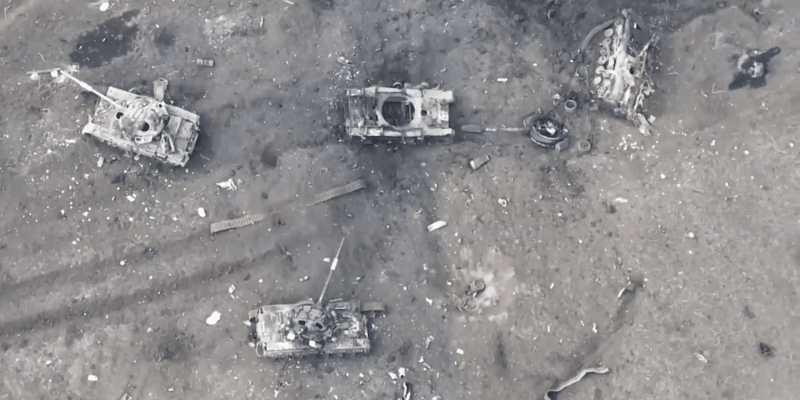 Služba bezpečnosti Ukrajiny zničila 14 ruských tanků.