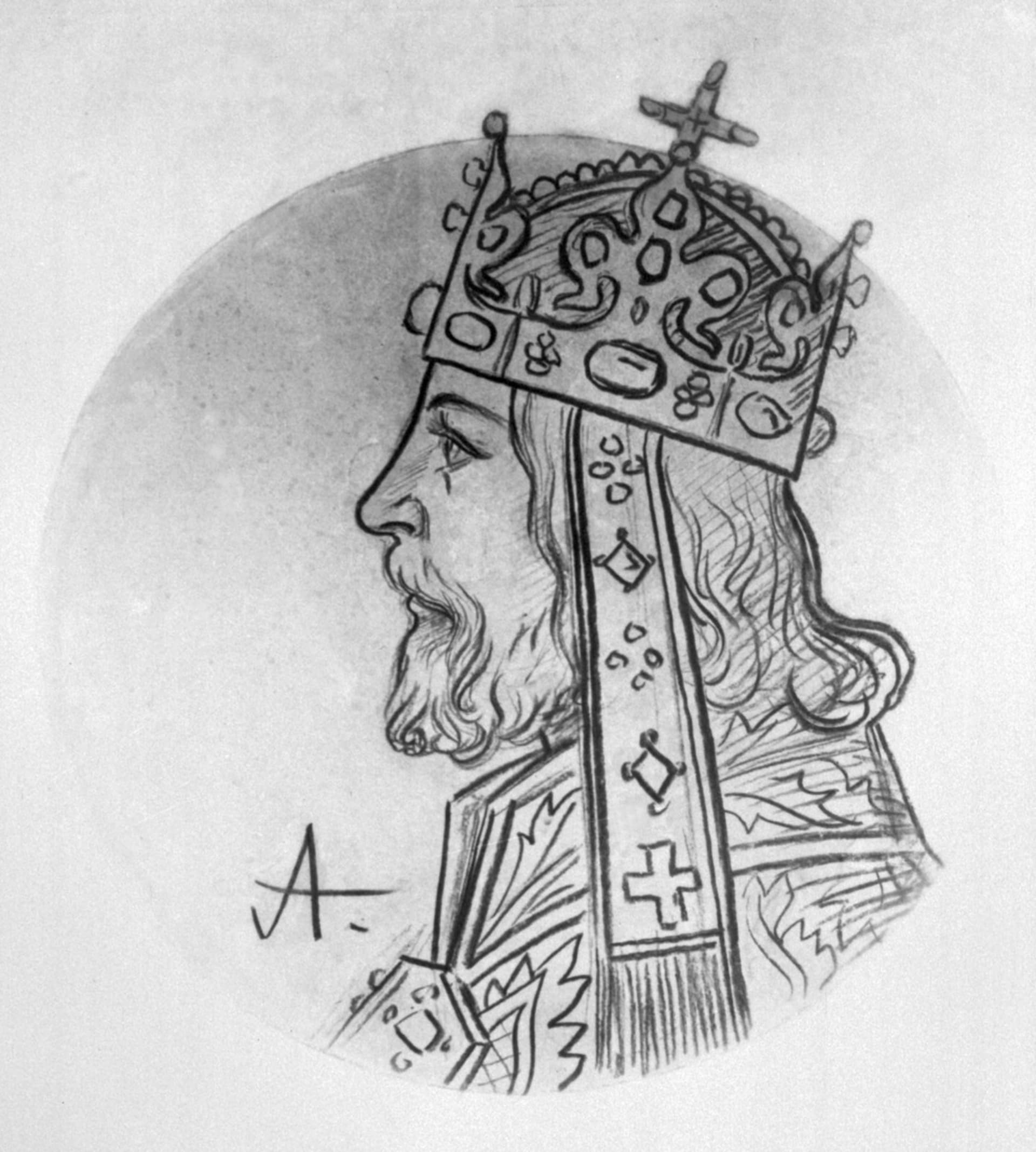 Portrét Karla IV. od Mikoláše Alše